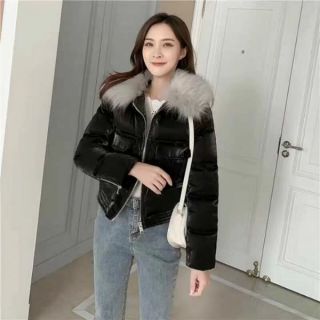 Áo phao tuyết cổ lông