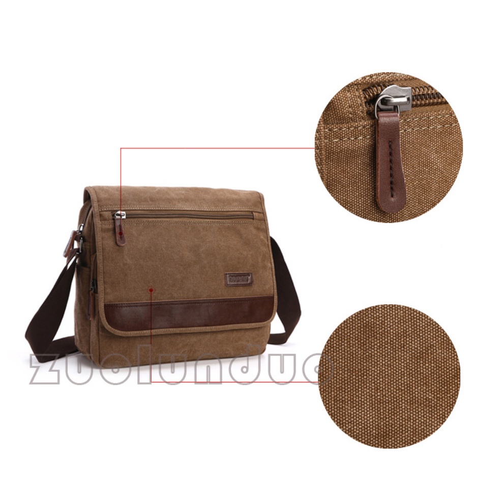 Túi đeo chéo đeo vai nam vải canvas cao cấp phong cách mới