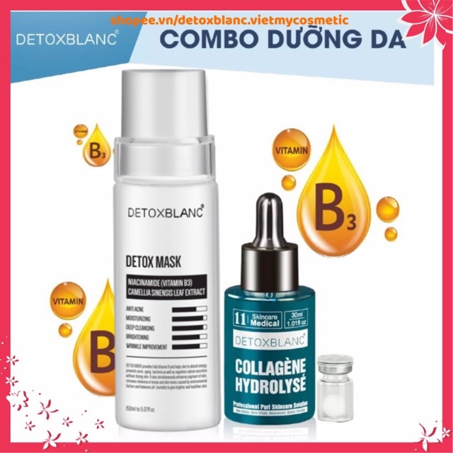 MẪU MỚI COMBO TRẮNG DA DETOX BLANCE [ TẶNG KÈM SON]