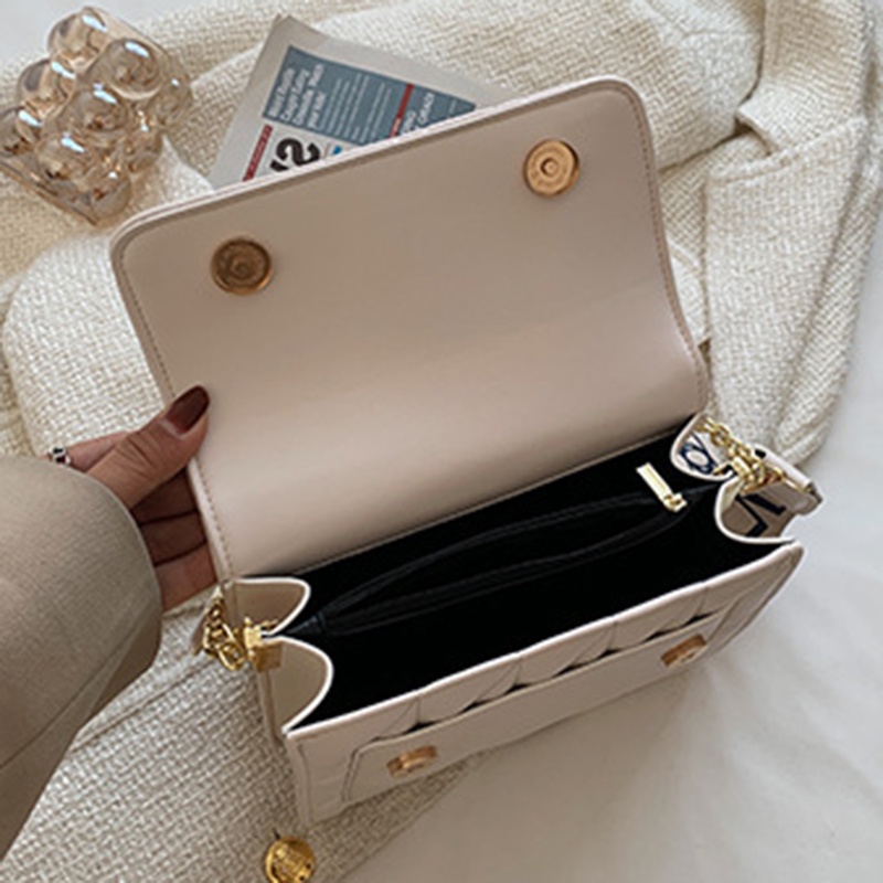 Túi đeo vai IELGY họa tiết hình thoi với quai đeo bản rộng in chữ thời trang cho nữ