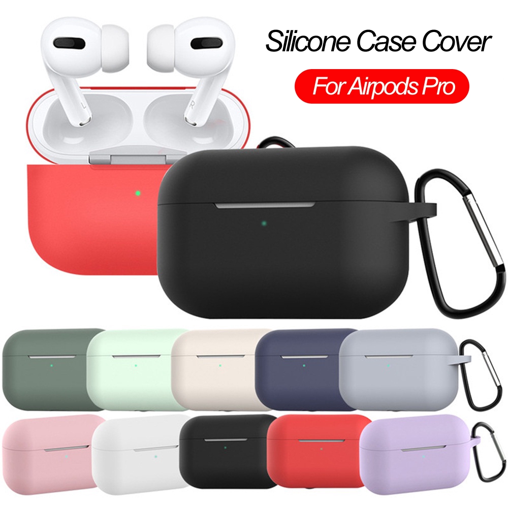 Vỏ silicon bảo vệ hộp sạc tai nghe bluetooth thích hợp cho Apple Airpods Pro Airpod 3
