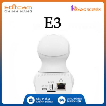 Camera Wifi Ebitcam E3 Full HD 1080P 2MP - Phát Hiện Chuyển Động, Đàm Thoại 2 Chiều, Xoay 360 độ kèm thẻ 32Gb