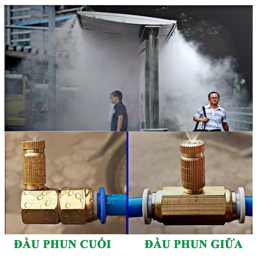 Hệ thống phun sương Sumikita LC635 làm mát tưới cây quán cà phê ô tô béc phun mưa phun sương tạo ẩm