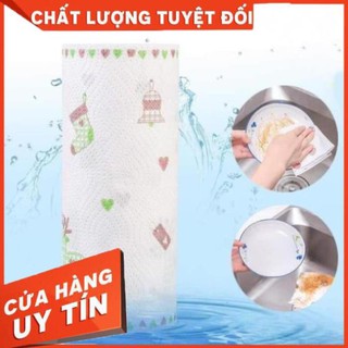 Cuộn Khăn Giấy Lau Bếp Đa Năng Màu Trắng 220 Tờ, Siêu Mềm, Siêu Dai