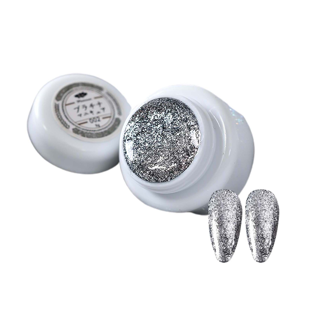 [Hàng mới về] Gel Nhũ Bạch Kim Cadiz Trang Trí Móng Tay Nghệ Thuật Siêu Sáng Trong Suốt 3ml