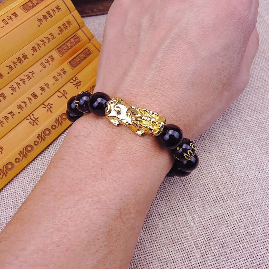 Vòng đeo tay chuỗi hạt hình tỳ hưu thời trang dàn cho cả nam và nữ