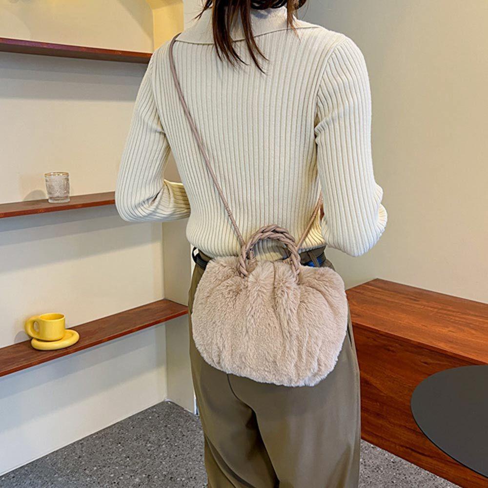 Túi Đeo Chéo Phủ Lông Mềm Mại Thời Trang Cho Nữ