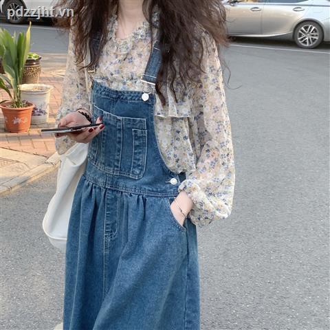 Đầm Yếm Denim 2021 Thiết Kế Xinh Xắn Dành Cho Bạn Gái