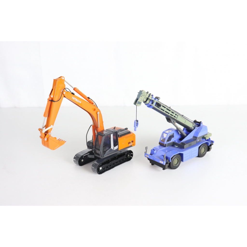 Bộ Mô hình hiếm 1/40 Hitachi Zaxis ZX200-3 Chính hãng sản xuất máy xúc Full box - 1/50 Tadano Crevo 500 cực hiếm No box