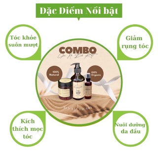 COMBO CỐT GỘI BỒ KẾT - Ủ XẢ BƯỞI DỪA ( Tặng dưỡng mi + xịt bưởi )