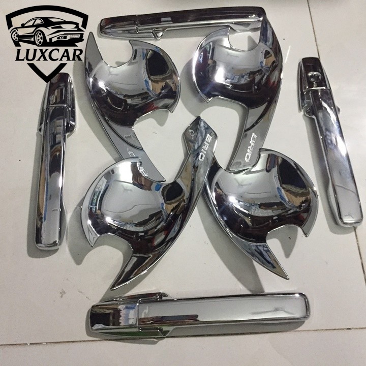Ốp tay nắm hõm cửa HONDA BRIO đời 2015-2020 - Nhựa ABS mạ Crom cao cấp