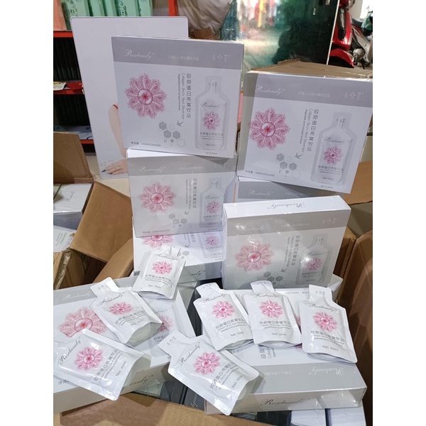 ⚡ Nước Uống Trắng Da Collagen Rose Beauty dạng túi 2022