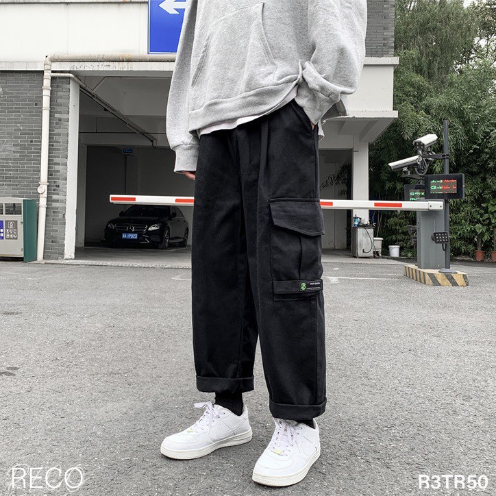 Quần vải nam nữ Hàn Quốc cao cấp dáng rộng Trousers Loose R3TR50