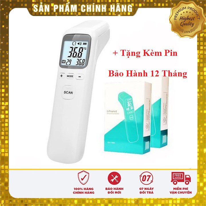 [Chính Hãng] Nhiệt kế điện tử hồng ngoại đo trán Infrared CK CKT-1502, CK-T1803 (Bảo Hành 12 Tháng Đổi Mới)