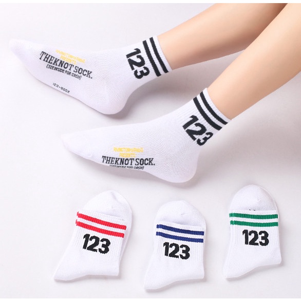 Vớ Tất cổ lửng UNISSEX số 123 phong cách thể thao, đường phố, năng động.