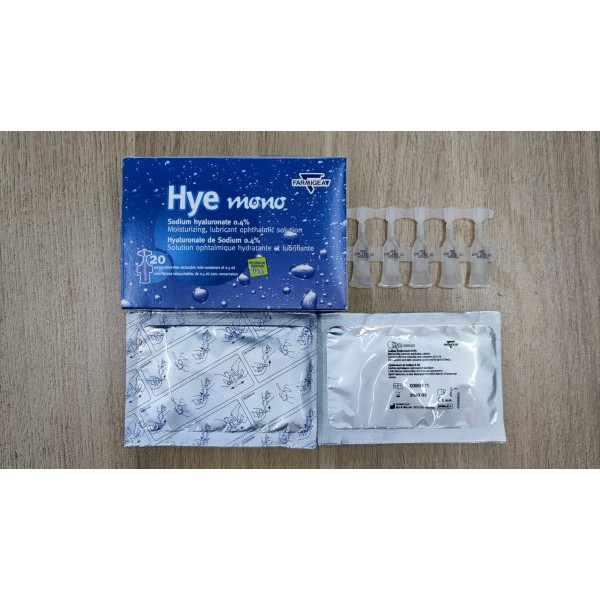 Nước mắt nhân tạo Nhập Khẩu HYE MONO tép - Natri Hyaluronate 0.4% hết khô mắt, ngứa cộm