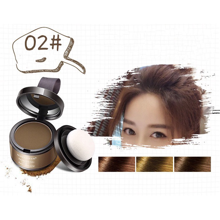 Phấn Phủ Chân Tóc Maycheer 4 Màu Lâu Trôi Chống Thấm Nước