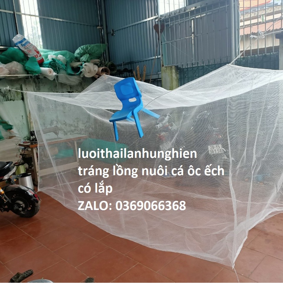 Lồng nuôi cá Ốc, Ếch, 5,5 x 1,5 x 2 có lắp che chắn tráng nuôi Cá ốc ếch Từ Nhỏ Tới To, Lưới Thái Lan