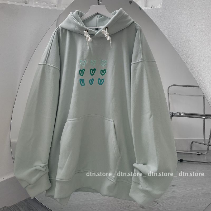 Áo Hoodie Nỉ Bông Trái Tym Xanh Ngọc Unisex Ulzzang Nam Nữ ( Ảnh Thật/Có Sẵn )