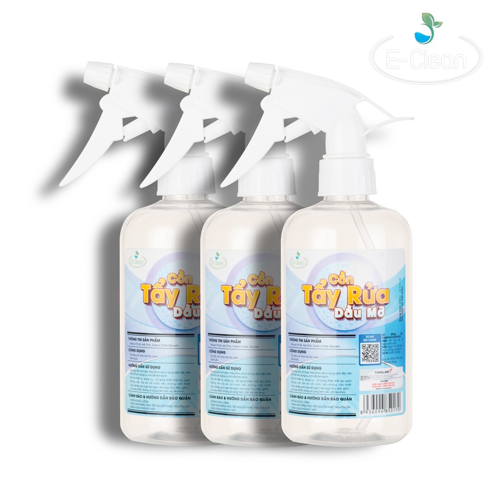 Cồn Tẩy rửa dầu mỡ_E-Clean_Nhà máy Cồn Tùng Lâm