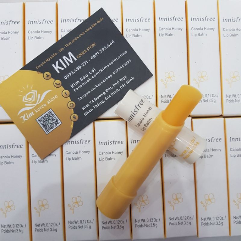 SON DƯỠNG MÔI INNISFREE CANOLA HONEY LIP BALM