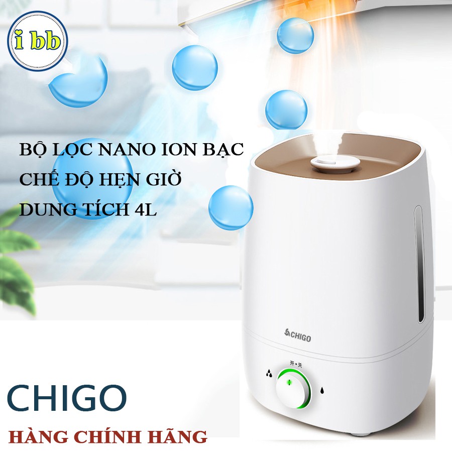 Máy phun sương máy tạo ẩm khuếch tán tinh dầu chính hãng 4L Chigo_ibb