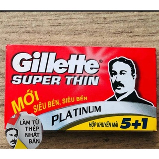Hộp lưỡi lam Gillette Super Thin: 5 +1 lưỡi