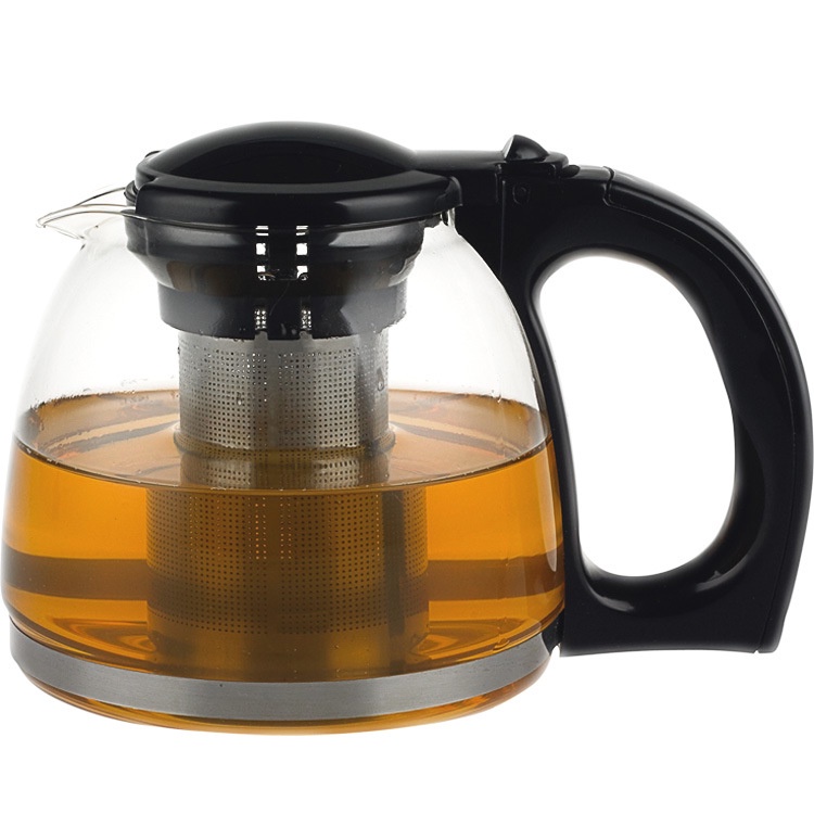 [SALE 15% 3 NGÀY] Bình ấm lọc trà cafe cà phê thủy tinh cao cấp có lõi lọc 1200ml A166