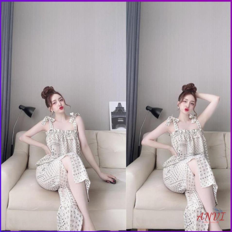 Đồ Bộ Mặc Nhà ANVI, Đồ Ngủ Nữ Lụa MANGO Cao Cấp Quần Dài Mềm mại xinh xắn <65KG . | BigBuy360 - bigbuy360.vn