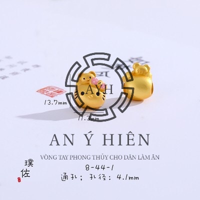 Charm Kitty Gấu Hồng #C517 ( An Ý Hiên)
