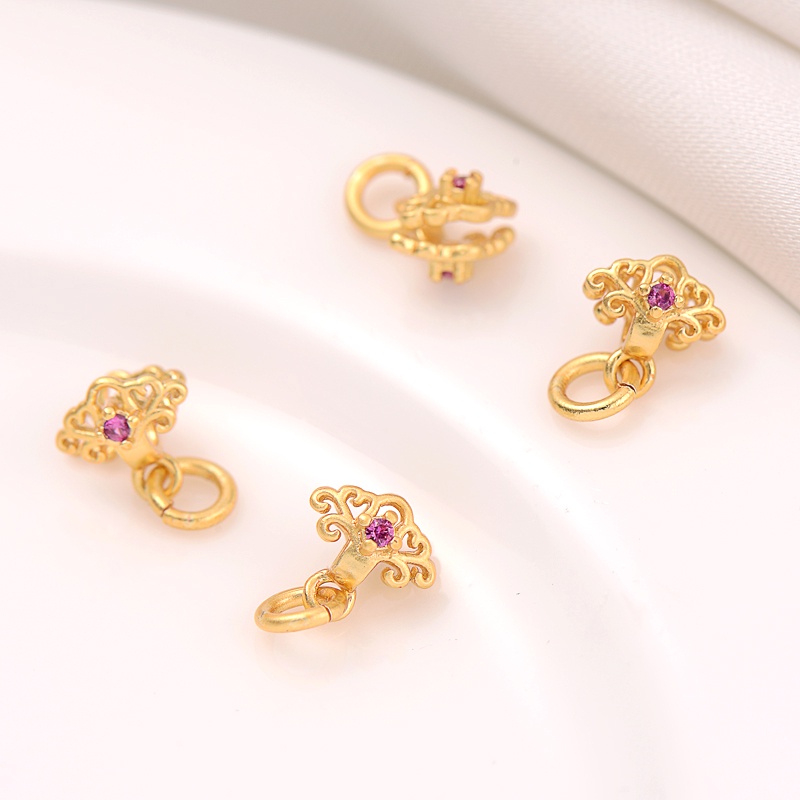Mặt Dây Chuyền Bằng Đồng Mạ Vàng 18K Thiết Kế Thủ Công