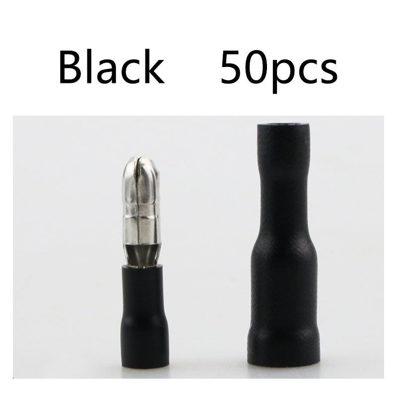 Đầu Nối Dây Điện Cách Nhiệt Năm Màu 22~16 AWG wiring 50 = 25 male + 25 female