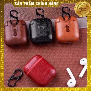 [ GIÁ SỈ ] Vỏ bọc giả da trơn cho hộp sạc tai nghe Bluetooth AirPods 1/ 2 Case AirPod