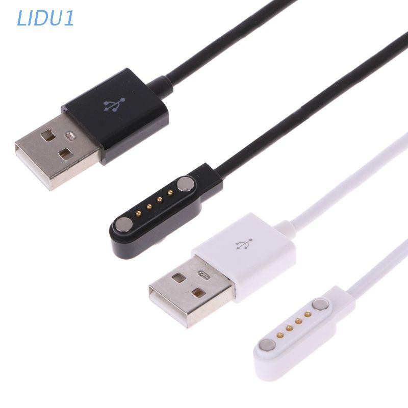 Bộ Sạc Nam Châm Lidu1 Cho Đồng Hồ Thông Minh Kw88 Kw18 Gt88 G3 Usb 4 Pin