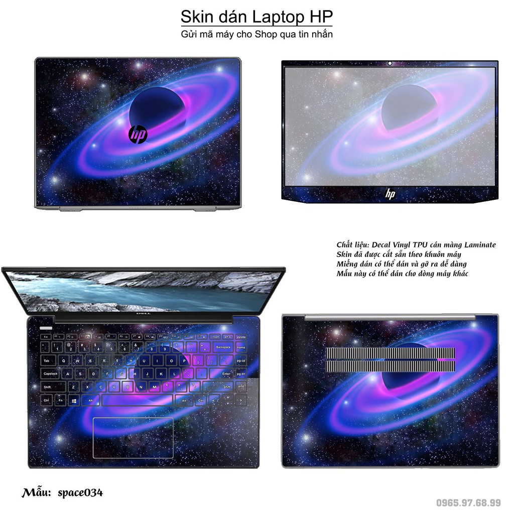 Skin dán Laptop HP in hình không gian _nhiều mẫu 6 (inbox mã máy cho Shop)