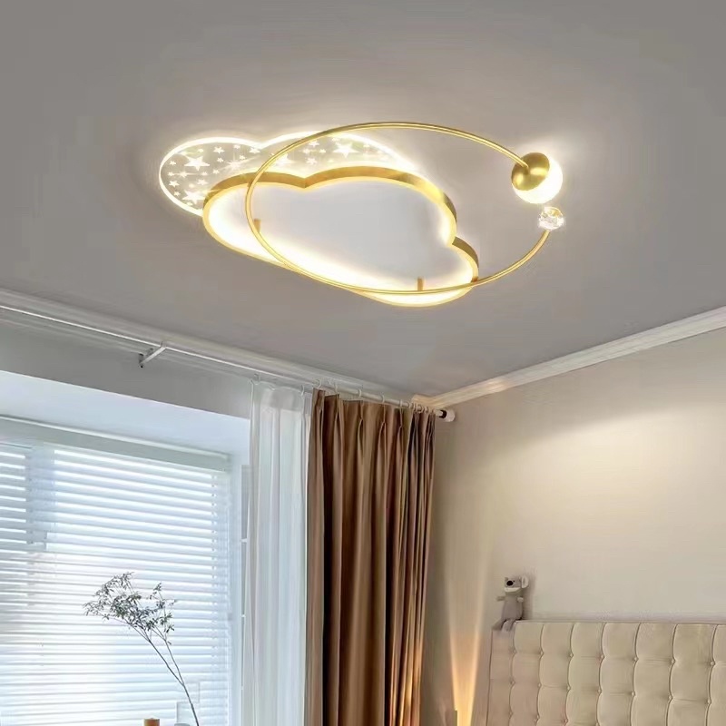 Đèn ốp trần 3 chế độ trang trí phòng khách,phòng ngủ phi 530 -600mm