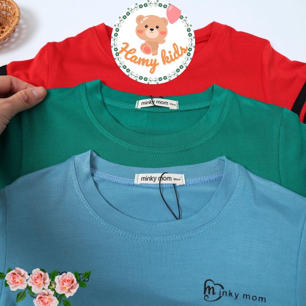 Đồ Bộ Trẻ Em Minky Mom Chính Hãng Vải Thun Lạnh Sọc Trơn Kiểu Dáng Thể Thao Cho Bé Từ 0-5 Tuổi Dưới 20kg - Hamykids