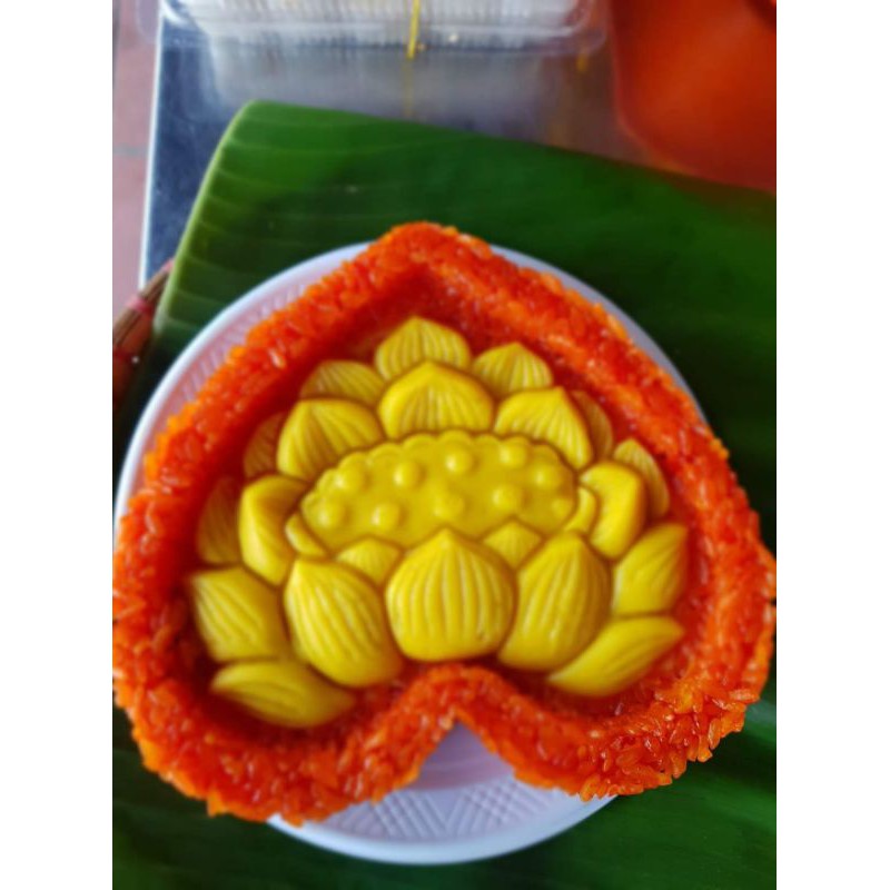 Khuôn xôi tim bông hoa sen