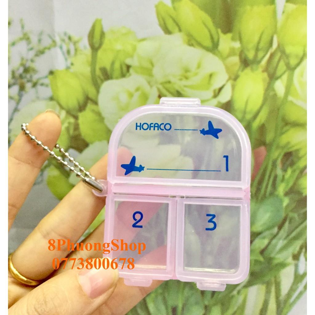 Hộp chia thuốc 3 ngăn Hofaco HPG207 - Hộp chia thuốc 3 ngăn giúp chia thuốc an toàn, tiện lợi nhựa Hồng Phát