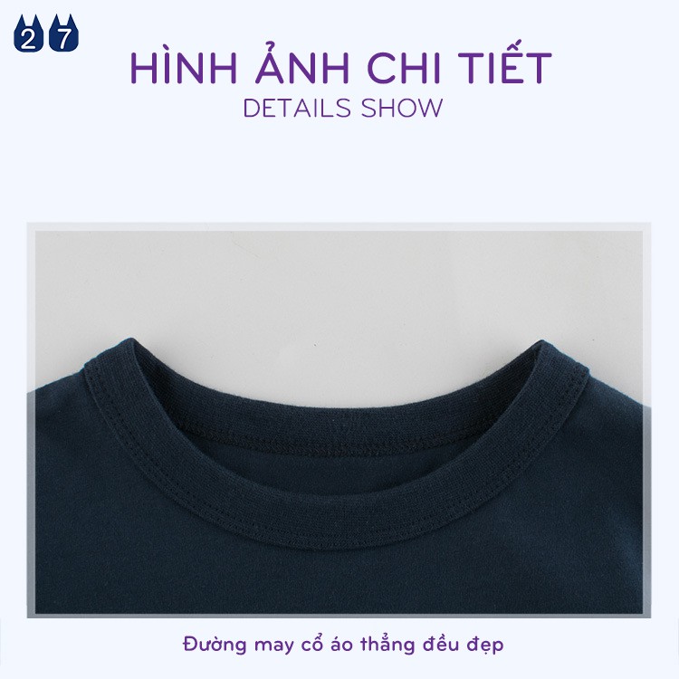 Áo phông bé trai cộc tay 27KIDS in hình độc đáo chất cotton mẫu mới 2021