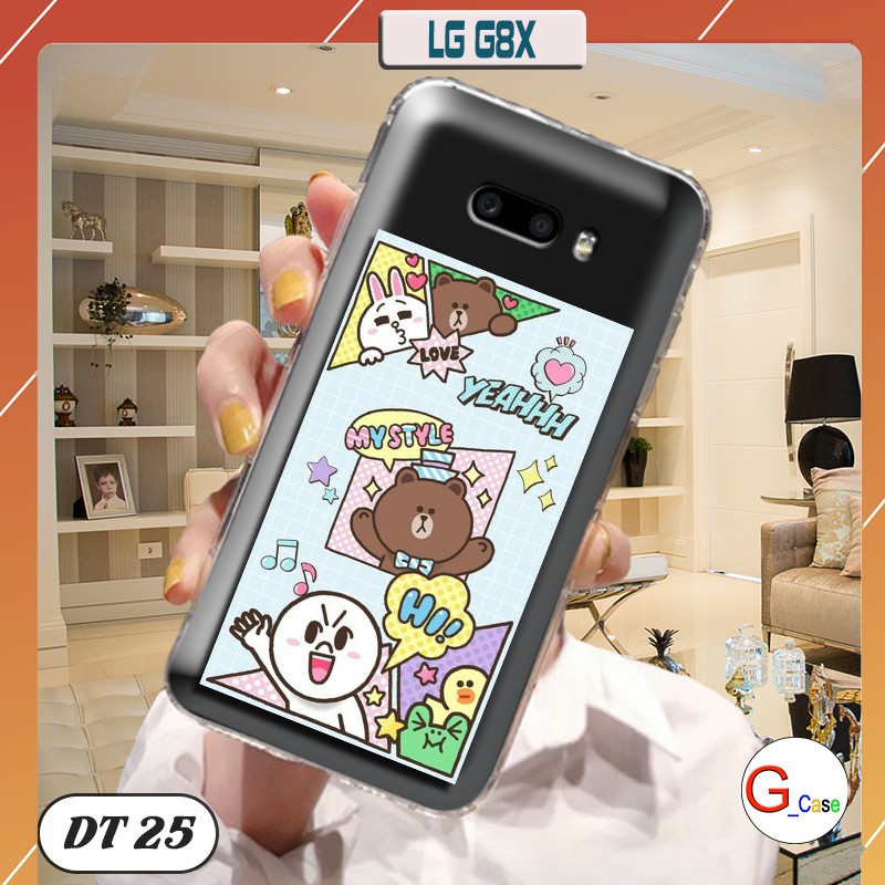 Ốp lưng LG G8X dẻo trong in hình