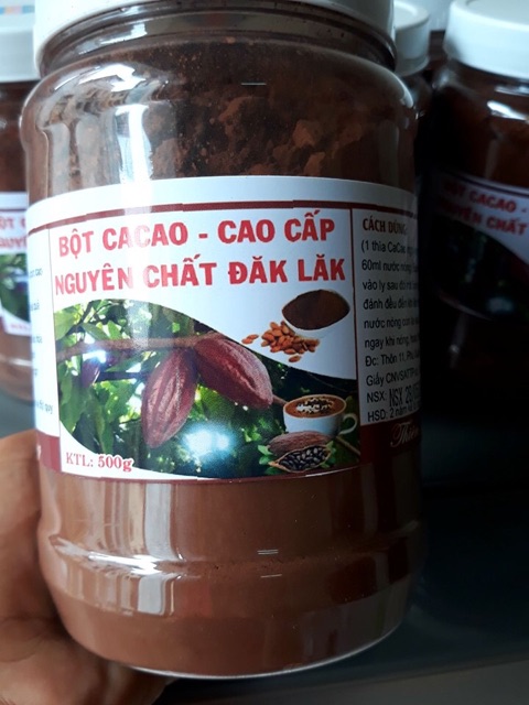 500g BỘT CA CAO NGUYÊN CHẤT ĐAK LAK hàng loại 1 ngon nhất T143