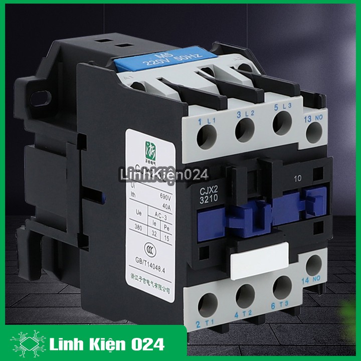 Khởi động từ contactor CJX2 380V  thường mở NO vỏ chống cháy, công suất lớn