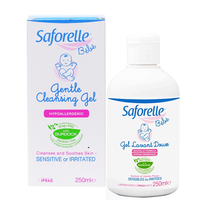 Gel tắm gội dịu nhẹ cho bé Saforelle BeBe Gel Lavant Doux 250ml