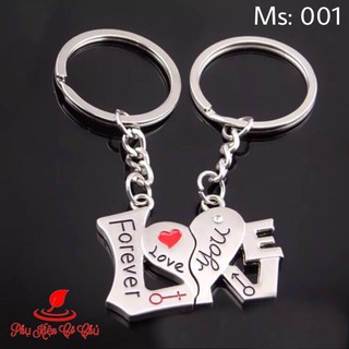 Móc khóa cặp đôi tình yêu love forever - ms001