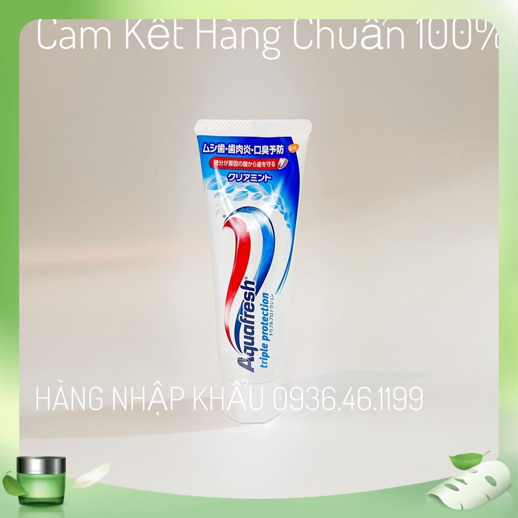 Kem Đánh Răng AQUA FRESH Trà Xanh và Bạc Hà 140g hàng nội địa Nhật