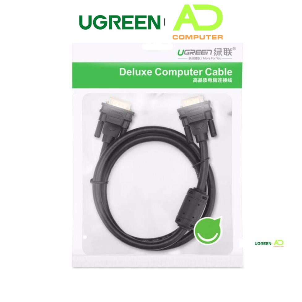 Dây cáp kết nối VGA HDB 15 đực sang HDB 15 đực UGREEN VG101 - Hàng phân phối chính hãng - Bảo hành 18 tháng