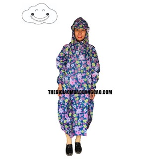 ÁO MƯA BÍT - VẢI DÙ - 1M2 - TÍM