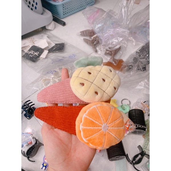 Ảnh thật shop chụp. Kẹp tách to hình trái cây. Mẫu hót mới ra xinh giá rẻ