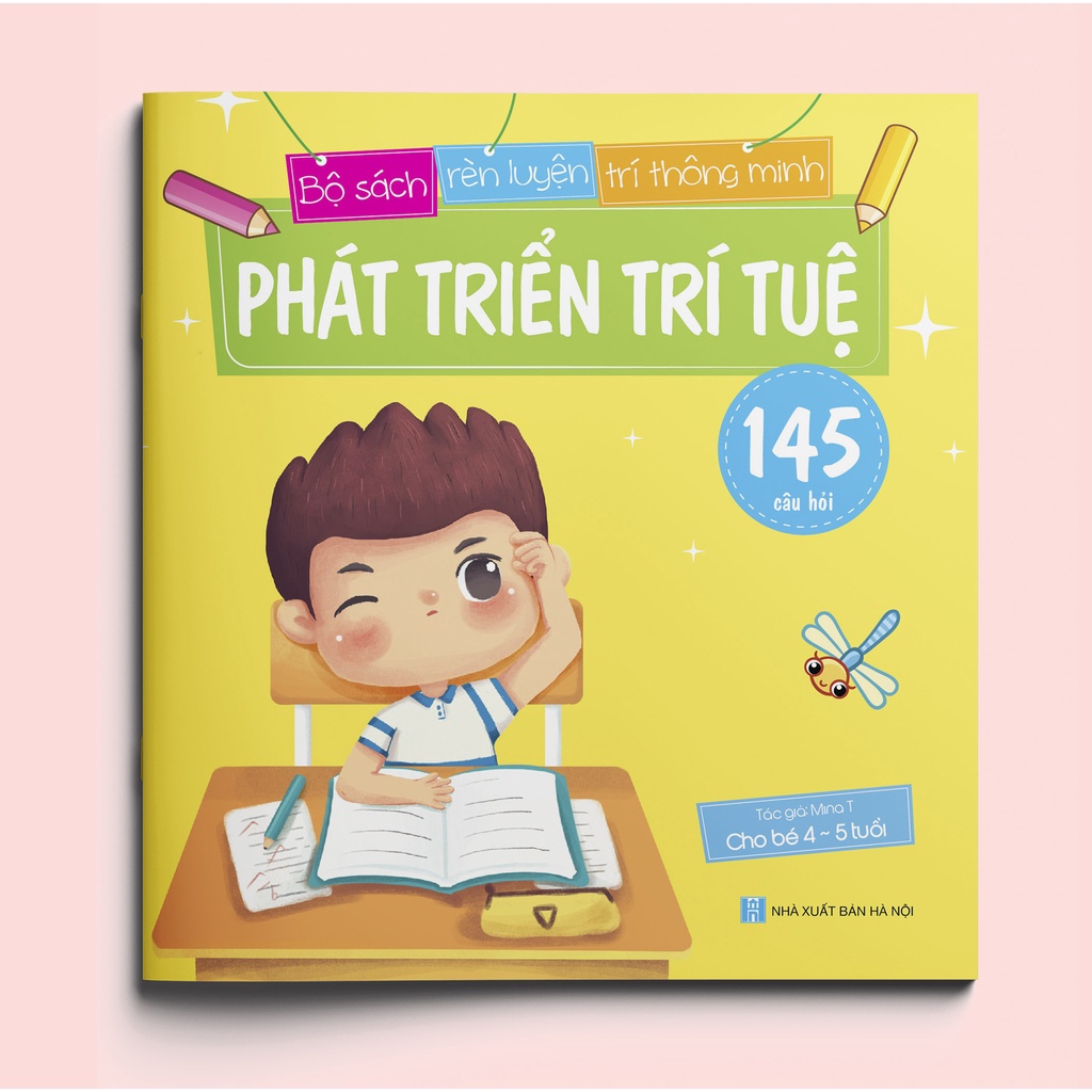 Sách - Phát triển trí tuệ (145 câu đố) bộ 3 cuốn - Dành cho trẻ 2-4, 4-5, và 5-6 tuổi